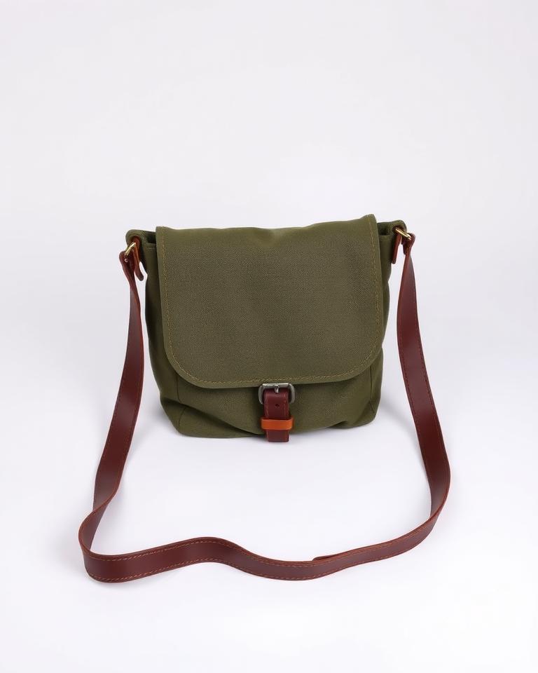 Waxed Canvas Crossbody Bag